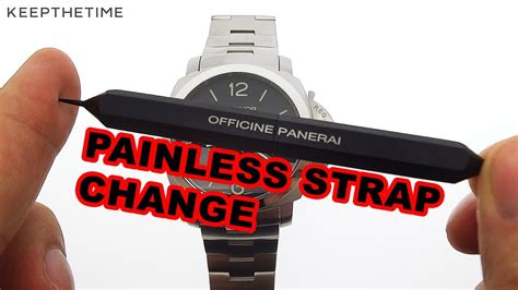 panerai watch strap quick release tool|Panerai quick release system.